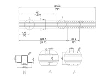 9' 11-gauge AFS Forever Galvanized Steel Post STD for Wood Fences