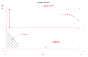 Temporary Fence Kit- 8'6" Tall x 8' Wide