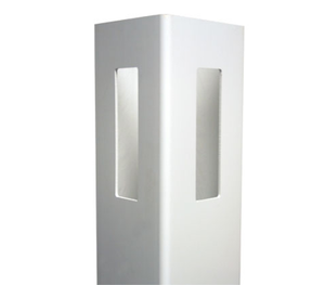 White Corner Post 4" x 4" x 6' x .115 For Vinyl Fences