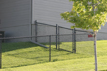 [150' Length] 5' Black Vinyl Chain Link Complete Fence Package