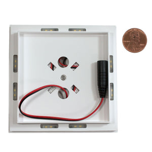 3.5" x 3.5" Ornamental Downward Low Voltage Light Post Cap (Box of 6)