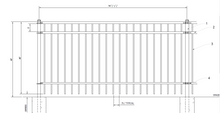 [150' Length] 4' Ornamental Flat Top Complete Fence Package