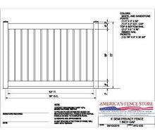 [150' Length] 6' Semi-Privacy 1" Air Space AFC-030 Vinyl Complete Fence Package