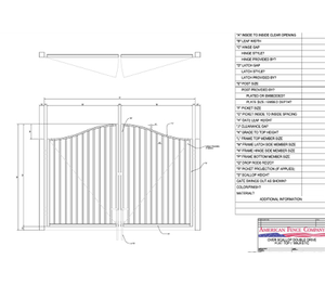 96" x 48" Overscallop Flat Top Double Drive Gate